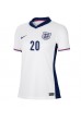 England Jarrod Bowen #20 Fotballdrakt Hjemme Klær Dame EM 2024 Korte ermer